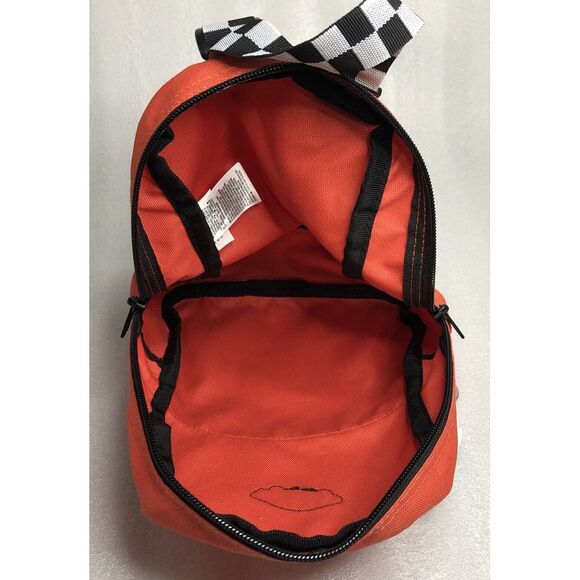 Vans Got This Mini Backpack Orange Black/White Checkered Strap & Keychain UNISEX - Picture 9 of 16